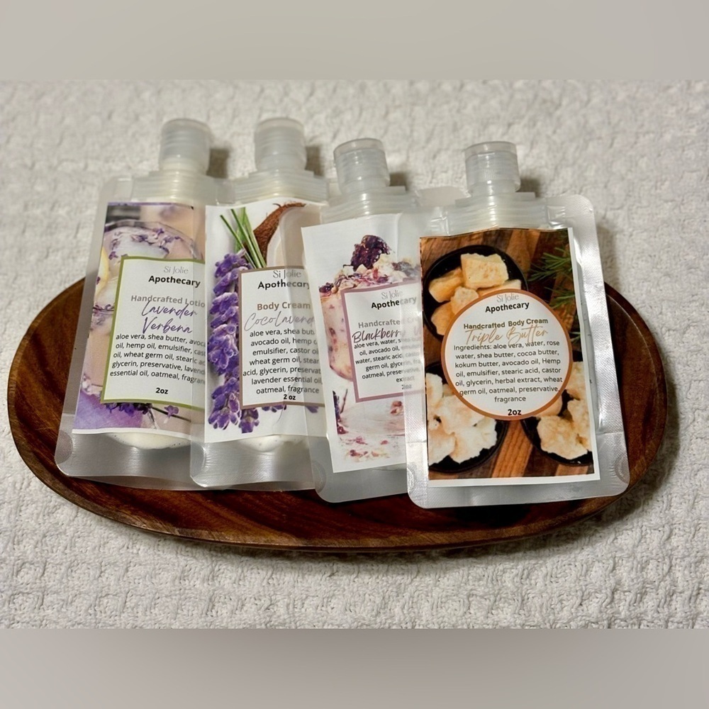Set of 3 Hand Crafted Vegan Body Lotions in Perfect Travel Size- NEW PACKAGING - Picture 2 of 4